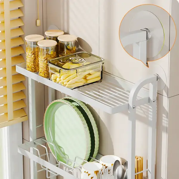 Wall Mounted 3 Tier Dish Drying Rack