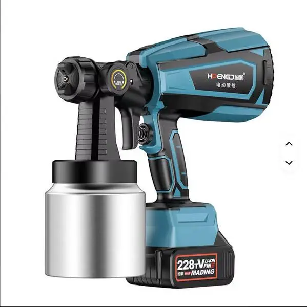 بخاخ دهان كهربائي احترافي بدون هواء 1100 واط – ضغط عالي 4000 PSI مع تحكم بالتدفق