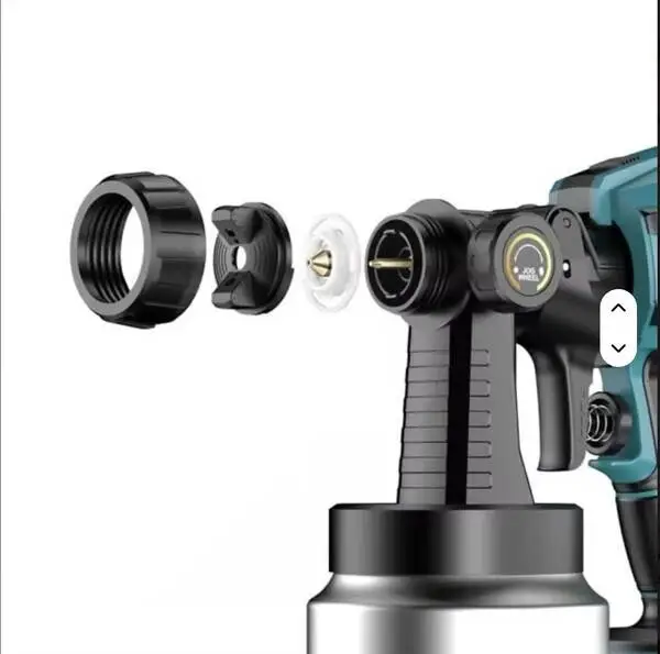 بخاخ دهان كهربائي احترافي بدون هواء 1100 واط – ضغط عالي 4000 PSI مع تحكم بالتدفق