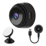 كاميرا مراقبة صغيرة WiFi بدقة HD 1080P مع رؤية ليلية وكشف الحركة