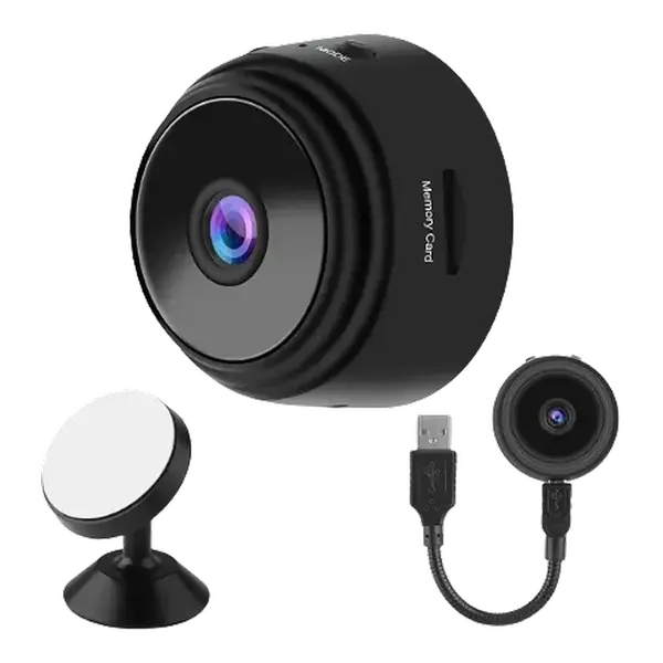كاميرا مراقبة صغيرة WiFi بدقة HD 1080P مع رؤية ليلية وكشف الحركة